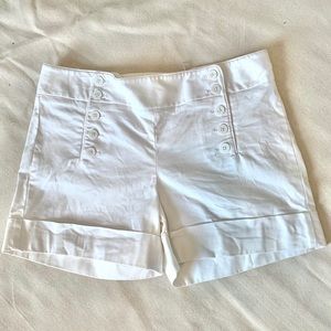 Double Breasted High Waist Shorts